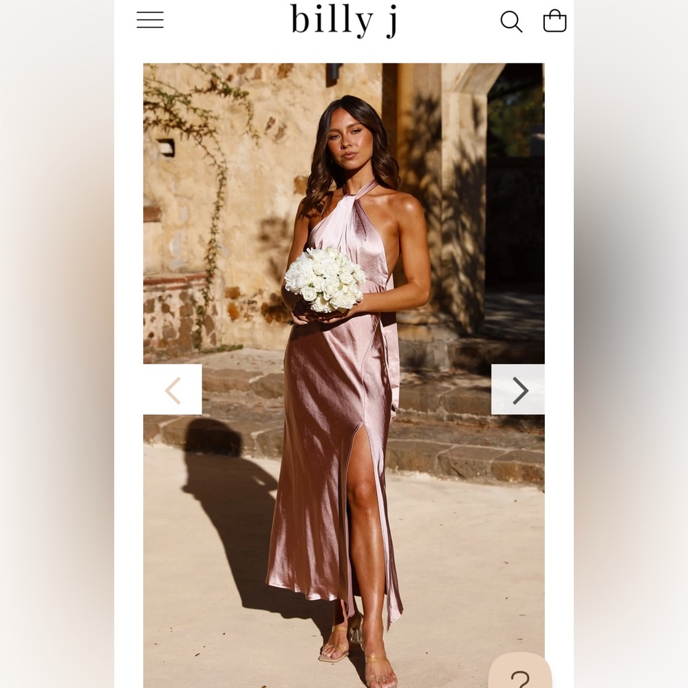 Billy J  NWT Soft Pink Maxi Dress size 6